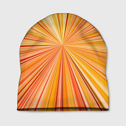 Шапка Абстрактные лучи оттенков оранжевого, цвет: 3D-принт