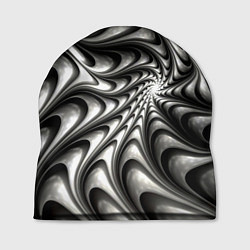 Шапка Abstract fractal grey