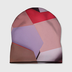 Шапка Розовое абстрактное множество кубов, цвет: 3D-принт