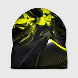 Шапка Yellow gold abstraction, цвет: 3D-принт