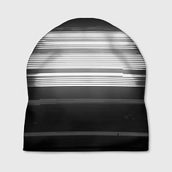Шапка Черно-белые помехи, цвет: 3D-принт