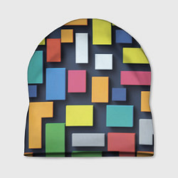 Шапка Тетрис цветные кубики, цвет: 3D-принт