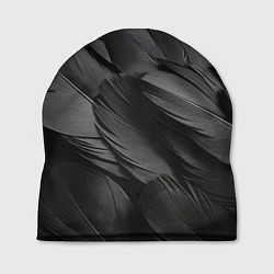 Шапка Черные перья ворона, цвет: 3D-принт