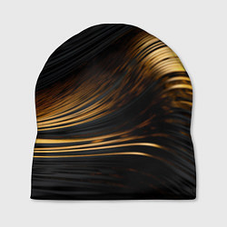 Шапка Black gold waves, цвет: 3D-принт