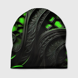 Шапка Green black abstract