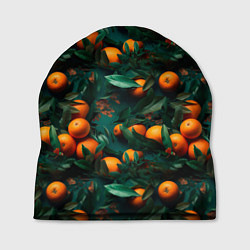 Шапка Яркие апельсины, цвет: 3D-принт