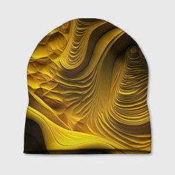 Шапка Объемная желтая текстура, цвет: 3D-принт