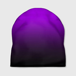 Шапка Градиент фиолетово-чёрный