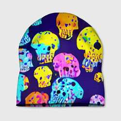 Шапка Паттерн из черепов - поп-арт - иллюзия, цвет: 3D-принт