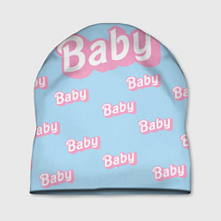 Шапка Baby - Barbie style: blue pattern, цвет: 3D-принт