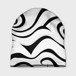 Шапка Анималистическая абстракция зебры, цвет: 3D-принт