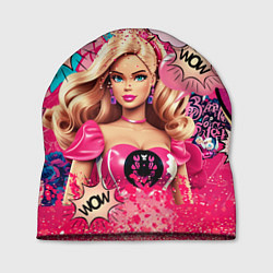 Шапка Барби в стиле поп арт