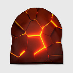 Шапка Плиты абстрактные огненные, цвет: 3D-принт