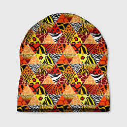 Шапка Лоскутные треугольники, цвет: 3D-принт