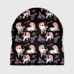 Шапка Единорог цветная грива, цвет: 3D-принт