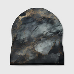 Шапка Темно-серый мрамор, цвет: 3D-принт