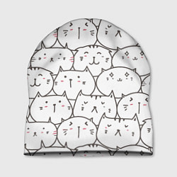 Шапка Упитанные котики, цвет: 3D-принт