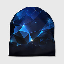 Шапка Синяя геометрическая абстракция, цвет: 3D-принт
