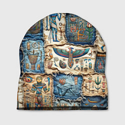 Шапка Пэчворк из Египетских мотивов, цвет: 3D-принт