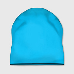 Шапка Мягкий градиент ярко-голубой, цвет: 3D-принт