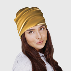 Шапка Золотой сплав абстрактная текстура, цвет: 3D-принт — фото 2