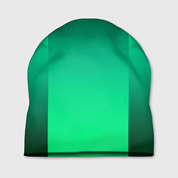 Шапка Яркий зеленый градиентный комбинированный фон, цвет: 3D-принт