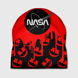 Шапка Marshmello x Nasa red