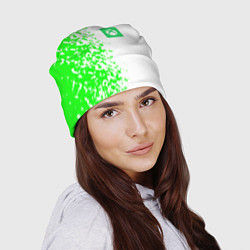 Шапка Xbox кислотные зеленые краски, цвет: 3D-принт — фото 2