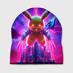Шапка Neon horror - cyber Pikachu, цвет: 3D-принт