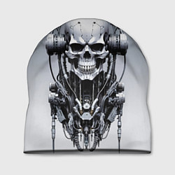 Шапка Cool cyber skull - ai art fantasy, цвет: 3D-принт