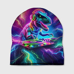 Шапка Tyrannosaur DJ - neon glow, цвет: 3D-принт