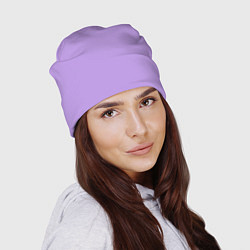 Шапка Эмоция страха - сиреневый, цвет: 3D-принт — фото 2