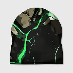 Шапка Зелёный разлом в камне, цвет: 3D-принт