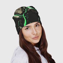 Шапка Зелёный разлом в камне, цвет: 3D-принт — фото 2