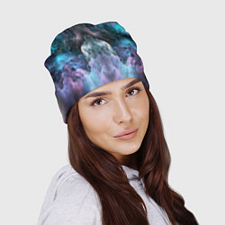 Шапка Фантастический неоновый космос, цвет: 3D-принт — фото 2