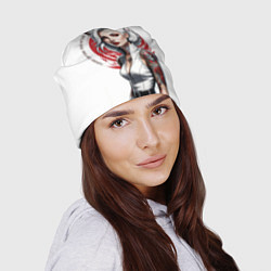 Шапка Белая лиса, цвет: 3D-принт — фото 2