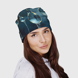 Шапка Люди в каплях, цвет: 3D-принт — фото 2