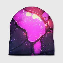 Шапка Розовая текстура разлом плит, цвет: 3D-принт