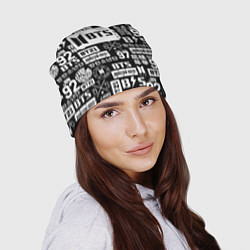 Шапка Bangtan Boys pattern black, цвет: 3D-принт — фото 2