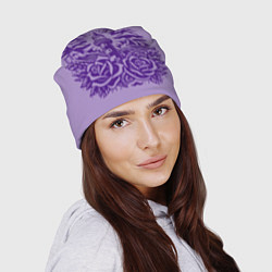 Шапка Маяк с розами и корабли, цвет: 3D-принт — фото 2