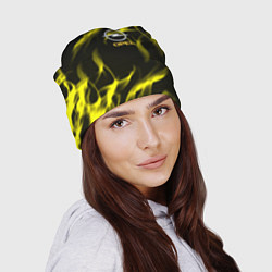 Шапка Opel огненный стиль, цвет: 3D-принт — фото 2