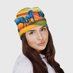 Шапка Лошади в поле, цвет: 3D-принт — фото 2