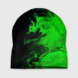 Шапка Color green black