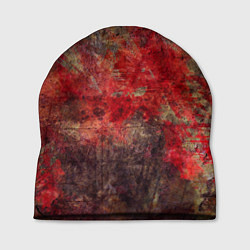 Шапка Абстракция - red rusty wall