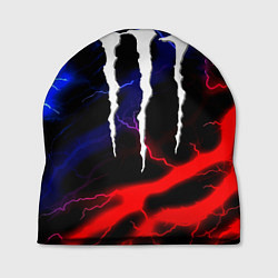 Шапка Monster energy молнии неон, цвет: 3D-принт
