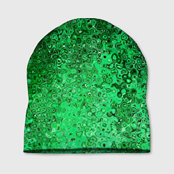 Шапка Зелёный малахит абстрактная текстура, цвет: 3D-принт