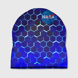 Шапка Nasa голубая броня
