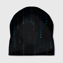 Шапка Color black blue