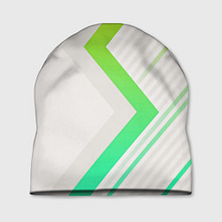 Шапка Color white line green, цвет: 3D-принт