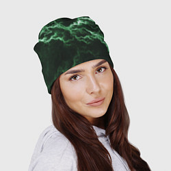 Шапка Lightning green line, цвет: 3D-принт — фото 2